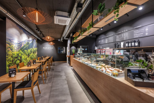 moderne Cafe Räumlichkeiten