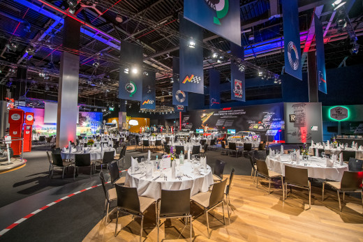 Eingedeckter Eventraum Nürburgring